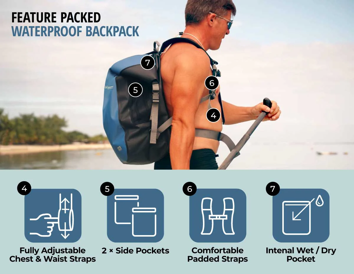 Classic Explorer Waterproof Backpack - 30 Litres - Image 15